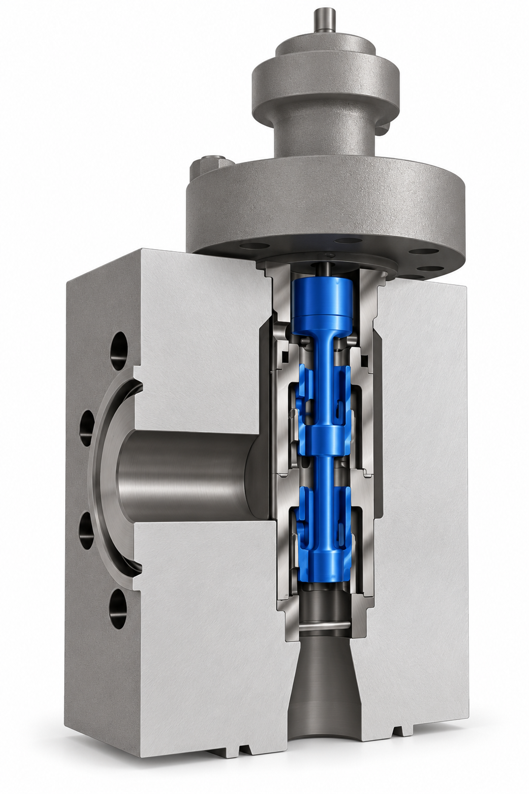 Figure 28. Fisher Dirty Service Trim for high-pressure-drop and particulate service