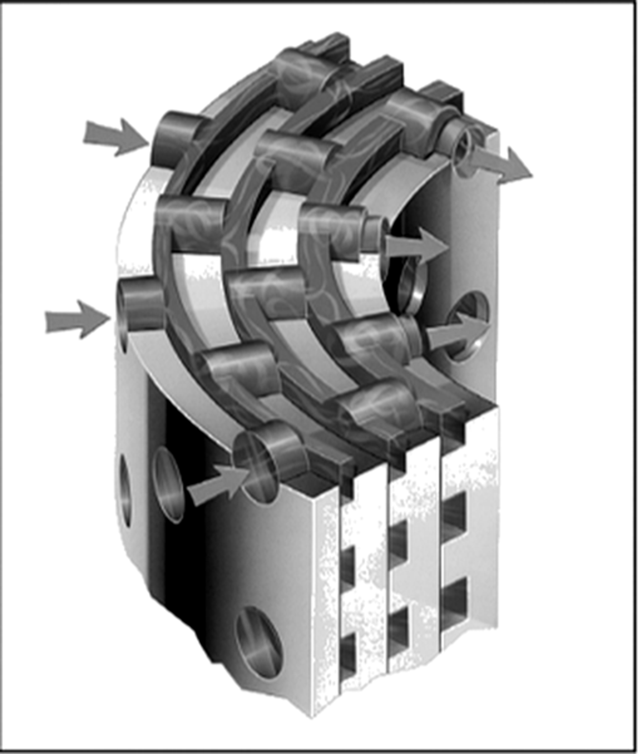 Figure 27. ChannelStream cartridge and three-dimensional flow path