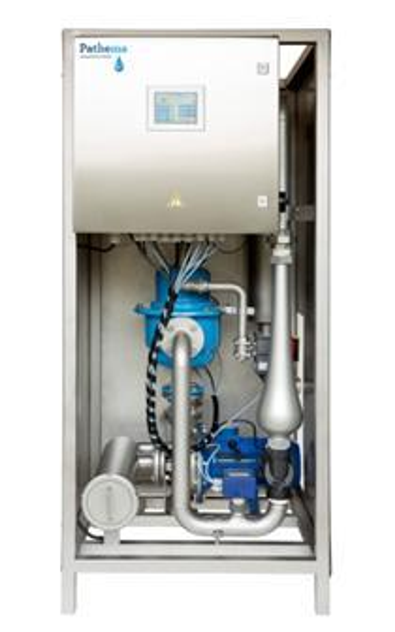 Figure 6.2. Packaged vortex treatment skid used in industrial degassing and cooling water trials